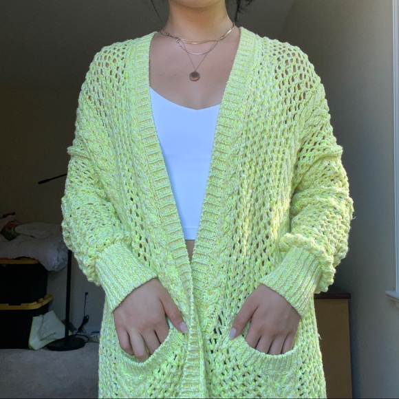 Yellow Knit Cardigan - Picture 3 of 3